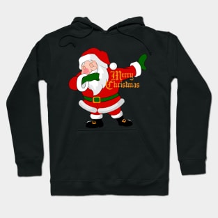 dabbing santa claus funny christmas Hoodie